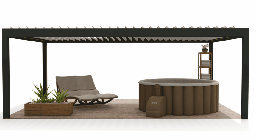 Bioklimatická hliníková pergola Barcelona S5001 - Photo-min