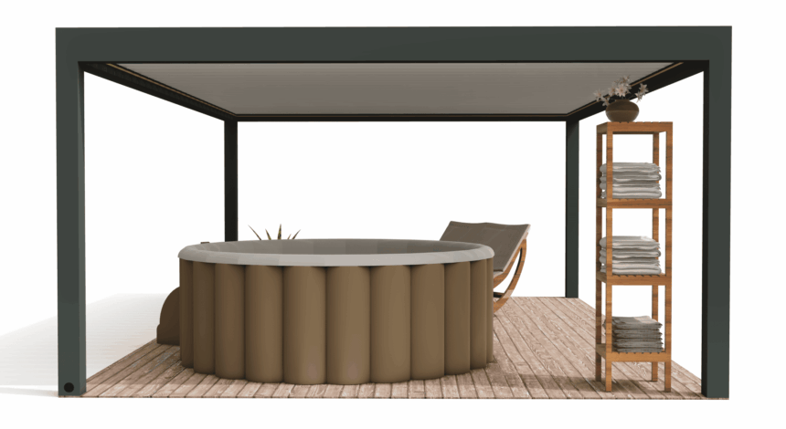 Bioklimatická hliníková pergola Barcelona S5003 - Photo-min